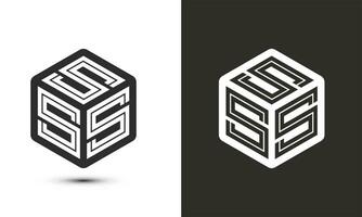 e e e letter logo design with illustrator cube logo, vector logo modern alphabet font overlap style. Premium Business logo icon. White color on black background