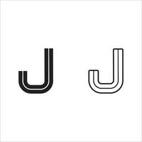 Simple Initial Letter j Logo. Usable for Business and Branding Logos. Flat Vector Logo Design Template Element.