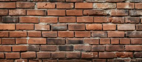Detailed shot of a brick surface photo