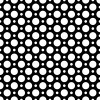 white circle seamless pattern on black background vector