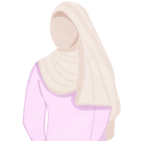 Cartoon character,muslim women wearing hijab with praying,creative with illustration in flat design. png