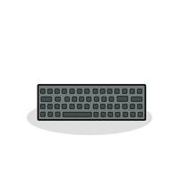 computadora teclado aislado en blanco vector