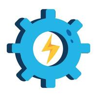 Trendy Power Management vector