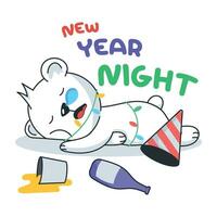 New Year Night vector