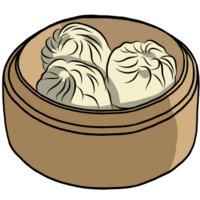 Dim Sum,Sushi,healthy food,creative with illustration in flat design. png