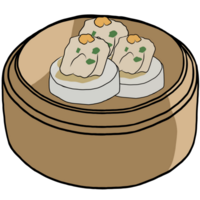 Dim Sum,Sushi,healthy food,creative with illustration in flat design. png