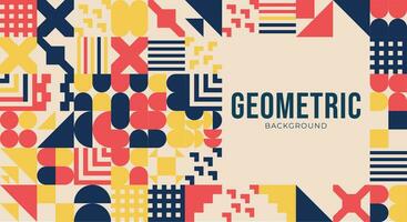 vector flat abstract geometric background