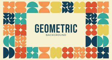 vector flat abstract geometric background