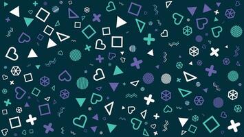 vector flat geometric models background