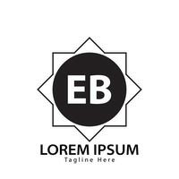 letter EB logo. E B. EB logo design vector illustration for creative company, business, industry. Pro vector