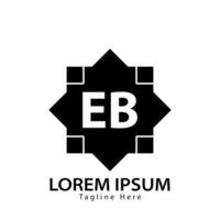 letter EB logo. E B. EB logo design vector illustration for creative company, business, industry. Pro vector