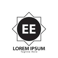 letter EE logo. E E. EE logo design vector illustration for creative company, business, industry. Pro vector