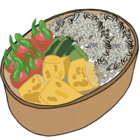 delicioso japonés comida, mano dibujado, creativo con ilustración en plano diseño. png