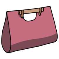 coloré sac design.hand dessiné, créatif avec illustration dans plat concept design de sac conception. png