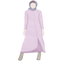 tecknad serie karaktär, muslim kvinnor bär hijab med bedjande, kreativ med illustration i platt design. png