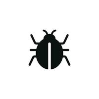 Bug icon isolated on white background vector