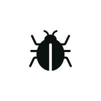 Bug icon isolated on white background vector