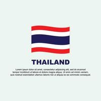 Thailand Flag Background Design Template. Thailand Independence Day Banner Social Media Post. Thailand Background vector