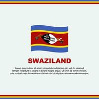 Swaziland Flag Background Design Template. Swaziland Independence Day Banner Social Media Post. Swaziland Design vector