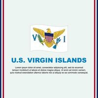 U.S. Virgin Islands Flag Background Design Template. U.S. Virgin Islands Independence Day Banner Social Media Post. U.S. Virgin Islands Cartoon vector