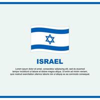 Israel Flag Background Design Template. Israel Independence Day Banner Social Media Post. Israel Design vector