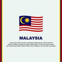 Malaysia Flag Background Design Template. Malaysia Independence Day Banner Social Media Post. Malaysia Cartoon vector