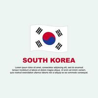 South Korea Flag Background Design Template. South Korea Independence Day Banner Social Media Post. South Korea Background vector