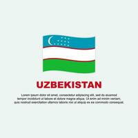 Uzbekistan Flag Background Design Template. Uzbekistan Independence Day Banner Social Media Post. Uzbekistan Background vector