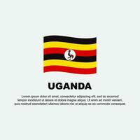 Uganda Flag Background Design Template. Uganda Independence Day Banner Social Media Post. Uganda Background vector