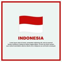 Indonesia Flag Background Design Template. Indonesia Independence Day Banner Social Media Post. Indonesia Banner vector