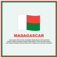 Madagascar Flag Background Design Template. Madagascar Independence Day Banner Social Media Post. Madagascar Banner vector