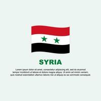 Syria Flag Background Design Template. Syria Independence Day Banner Social Media Post. Syria Background vector