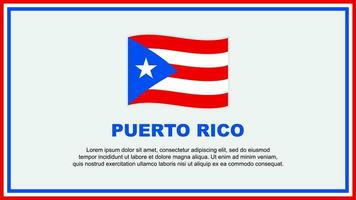 Puerto Rico Flag Abstract Background Design Template. Puerto Rico Independence Day Banner Social Media Vector Illustration. Puerto Rico Banner