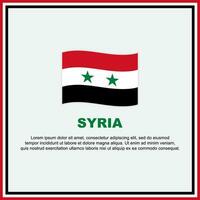 Syria Flag Background Design Template. Syria Independence Day Banner Social Media Post. Syria Banner vector