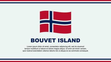 Bouvet Island Flag Abstract Background Design Template. Bouvet Island Independence Day Banner Social Media Vector Illustration. Bouvet Island Design