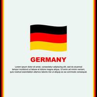 Germany Flag Background Design Template. Germany Independence Day Banner Social Media Post. Germany Cartoon vector