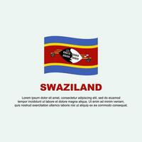 Swaziland Flag Background Design Template. Swaziland Independence Day Banner Social Media Post. Swaziland Background vector