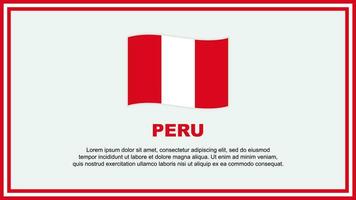 Perú bandera resumen antecedentes diseño modelo. Perú independencia día bandera social medios de comunicación vector ilustración. Perú bandera