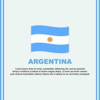 Argentina Flag Background Design Template. Argentina Independence Day Banner Social Media Post. Argentina Cartoon vector