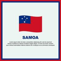 Samoa Flag Background Design Template. Samoa Independence Day Banner Social Media Post. Samoa Banner vector