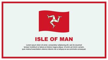 Isle Of Man Flag Abstract Background Design Template. Isle Of Man Independence Day Banner Social Media Vector Illustration. Isle Of Man Banner