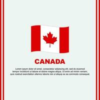 Canada Flag Background Design Template. Canada Independence Day Banner Social Media Post. Canada Cartoon vector