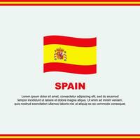 Spain Flag Background Design Template. Spain Independence Day Banner Social Media Post. Spain Design vector