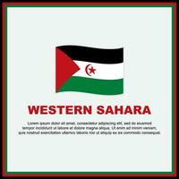 Western Sahara Flag Background Design Template. Western Sahara Independence Day Banner Social Media Post. Western Sahara Banner vector