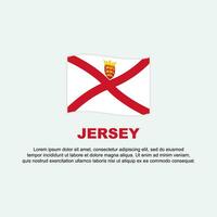 Jersey Flag Background Design Template. Jersey Independence Day Banner Social Media Post. Jersey Background vector