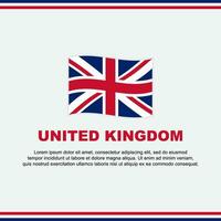 United Kingdom Flag Background Design Template. United Kingdom Independence Day Banner Social Media Post. United Kingdom Design vector