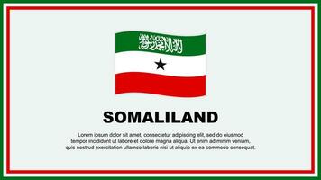 Somaliland Flag Abstract Background Design Template. Somaliland Independence Day Banner Social Media Vector Illustration. Somaliland Banner