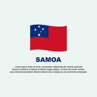 Samoa Flag Background Design Template. Samoa Independence Day Banner Social Media Post. Samoa Background vector