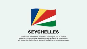 Seychelles Flag Abstract Background Design Template. Seychelles Independence Day Banner Social Media Vector Illustration. Seychelles Background