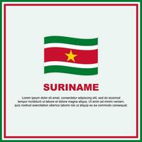Suriname Flag Background Design Template. Suriname Independence Day Banner Social Media Post. Suriname Banner vector